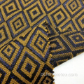 Tecido jacquard tecido de poliéster acrílico dourado Lurex metálico